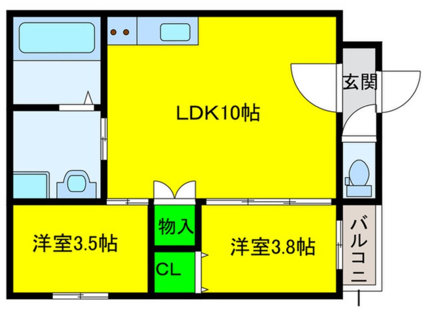 間取図 I maison　Rhodon