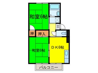 間取図 サニ－ハイツフミＡ棟