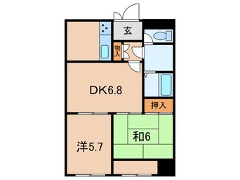 間取図 三田ヴィラオートリドウエ(605)