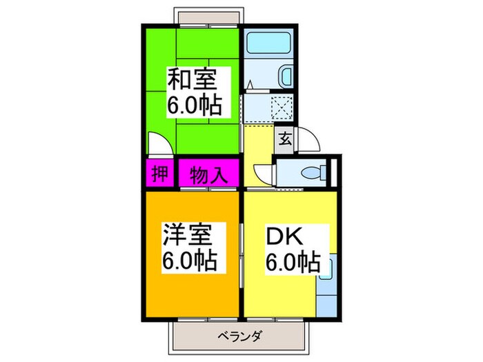 間取り図 サニ－ハイツフミＢ棟