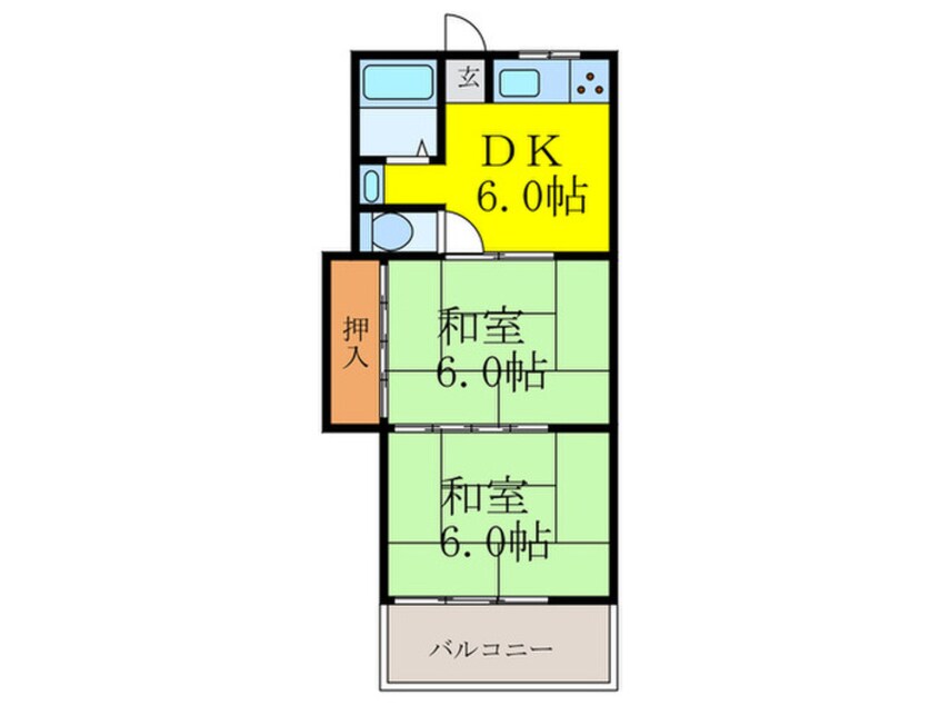 間取図 岸本マンション