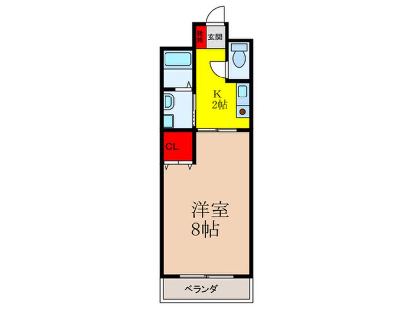 間取図 アルデ－ル満寿美