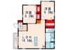 MAISON F 2LDKの間取り