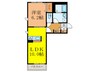 シャーメゾン豊川B 1LDKの間取り