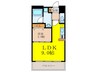 アーバンフラッツ西中島 1LDKの間取り
