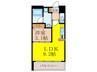 アーバンフラッツ西中島 1LDKの間取り