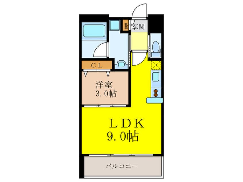 間取図 アーバンフラッツ西中島