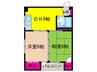 ＴＷＩＮ２６ 2DKの間取り