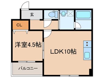 間取図 クレール西多聞通