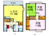 サンビレッジ桜丘B（102） 3LDKの間取り