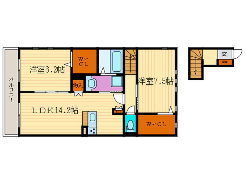 間取図 ラシーネ洛楽B