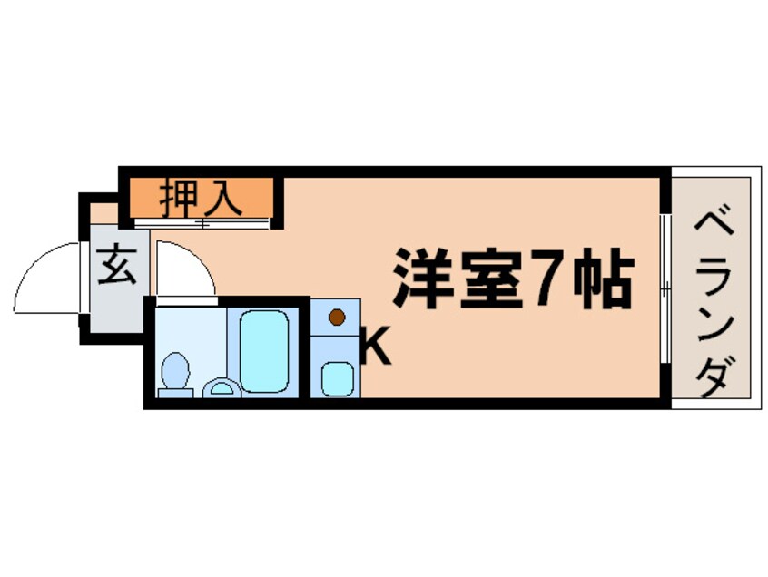 間取図 コーポ出町柳