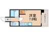 イクスピリオド京都河原町 1Rの間取り