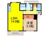 Ｖｉｅｗ　Ｔｅｒｒａｃｅ売布Ⅲ 1LDKの間取り