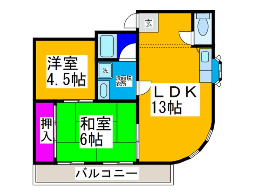 間取図 フラワ－マンション