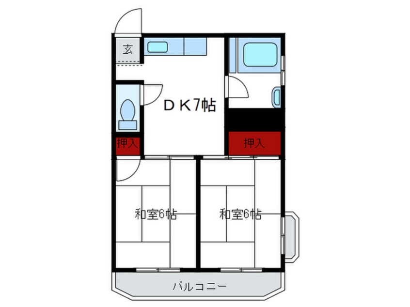 間取図 三葉ハイツ