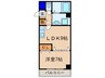 スト－クハウス 1LDKの間取り