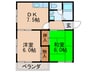 ドルチェＭ 2DKの間取り