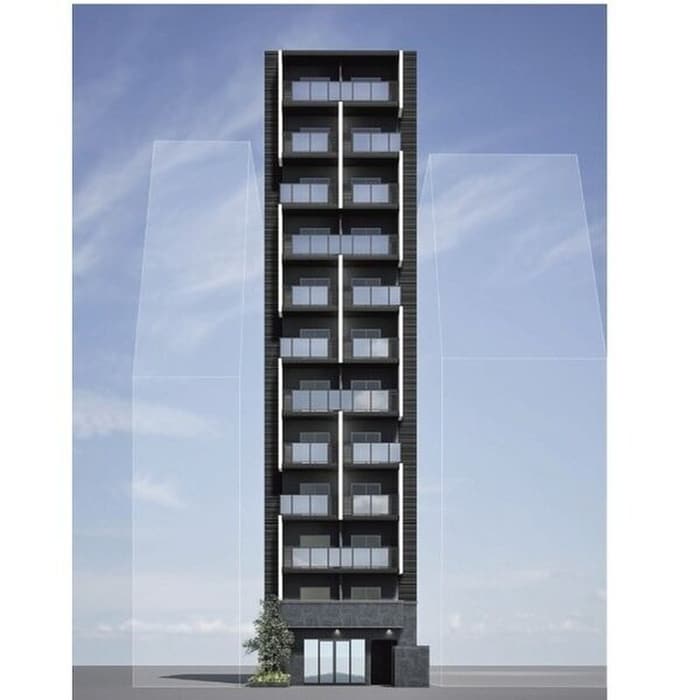 完成予想図 ｺﾝﾌｫﾘｱ・ﾘｳﾞ桜川ｿﾙﾃﾗｽ