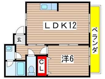 間取図 ミスタ－Ｋ北武庫之荘１１３