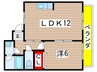 ミスタ－Ｋ北武庫之荘１１３ 1LDKの間取り