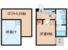ＷＥＳＴ９Ｍｉｒｒｏｒ２号館 1Kの間取り