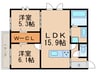 ｒａｆｆｉｎｅ 2LDKの間取り