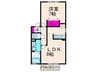 モデラート八丁畷 1LDKの間取り