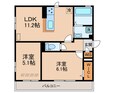 GRAMM桂北滝川C棟の間取図