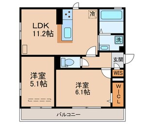 間取図 GRAMM桂北滝川C棟