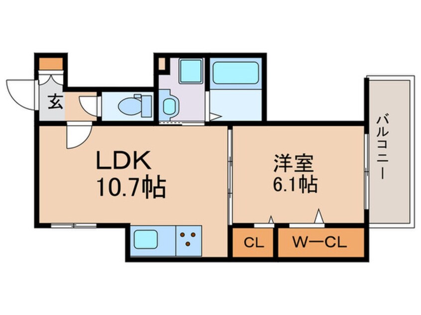 間取図 GRAMM桂北滝川C棟