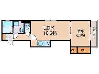 間取図 GRAMM桂北滝川C棟