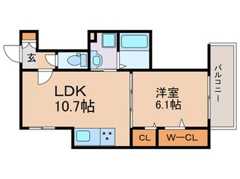 間取図 GRAMM桂北滝川C棟
