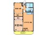 グリースシャトー桃山台 2LDKの間取り
