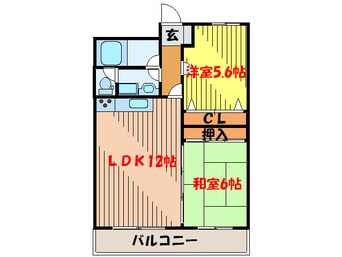 間取図 グリースシャトー桃山台