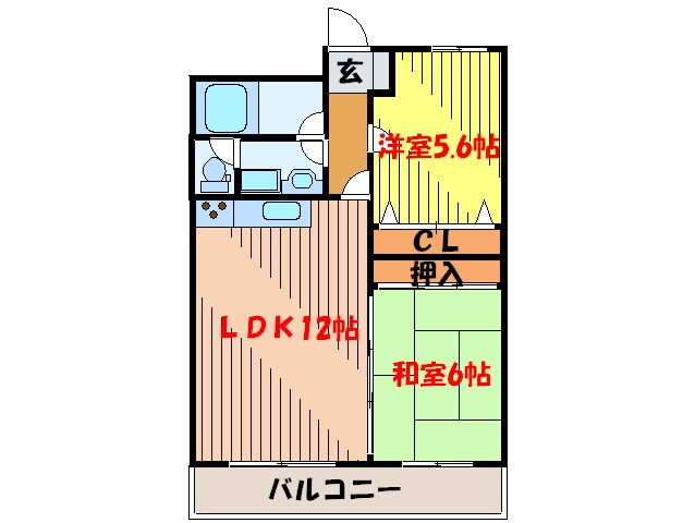 間取り図 グリースシャトー桃山台