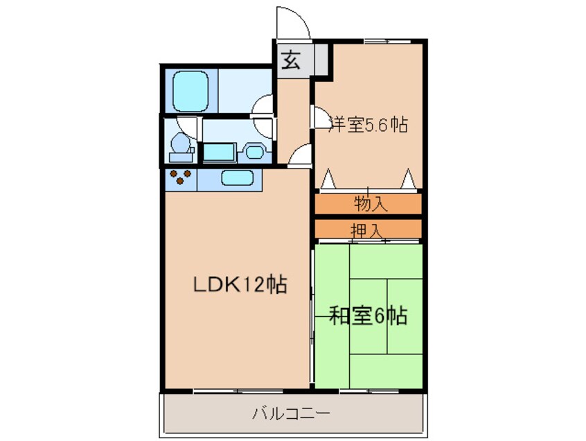 間取図 グリースシャトー桃山台