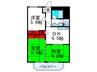 グリースシャトー桃山台 3DKの間取り