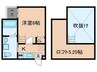 ＷＥＳＴ９Ｍｉｒｒｏｒ１号館 1Kの間取り