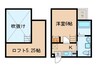 ＷＥＳＴ９Ｍｉｒｒｏｒ１号館 1Kの間取り