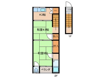 間取図 西難波文化　南棟