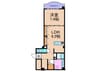 シュエット吉本 1LDKの間取り