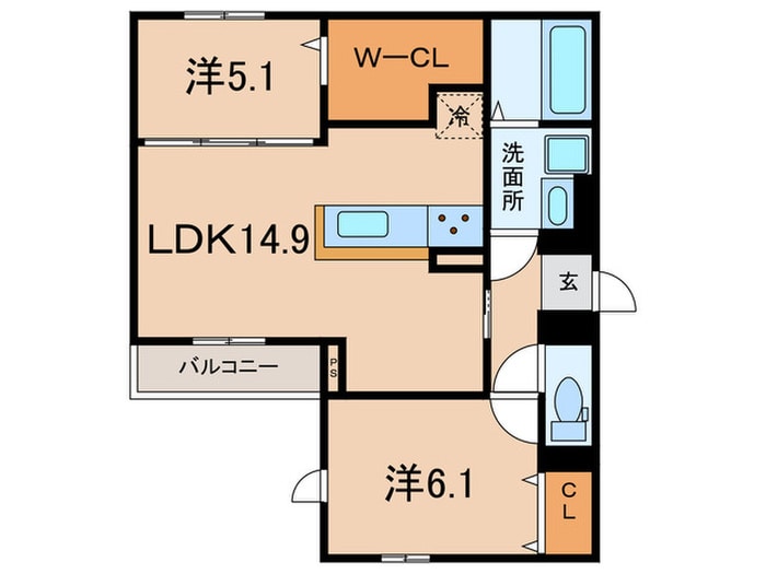 間取り図 D-ROOM沢野南