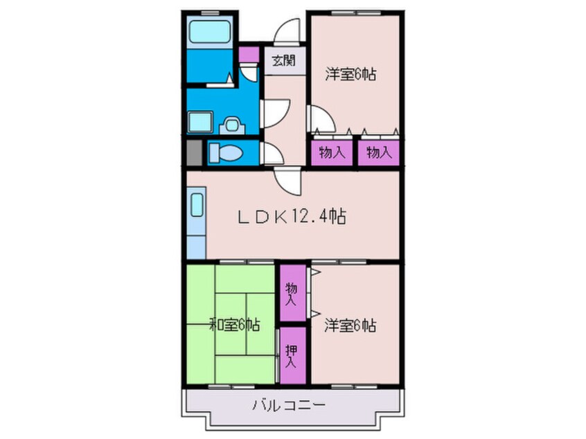 間取図 フィオーレ中井