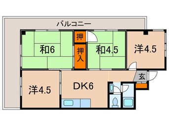 間取図 甲南西灘ハイム（３１１）