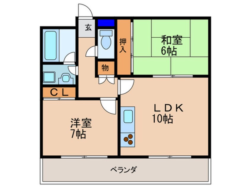 間取図 ライフ北梅田