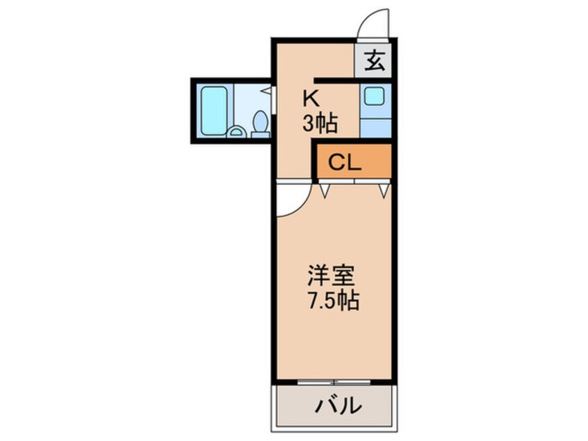 間取図 プルシャン西淡路