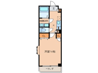 間取図 クレール谷町