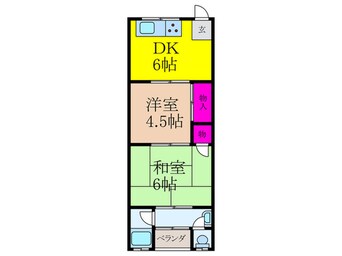 間取図 ハイバレーコーポ