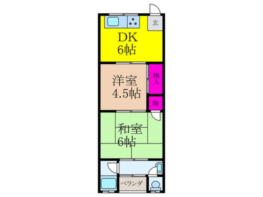 間取図 ハイバレーコーポ